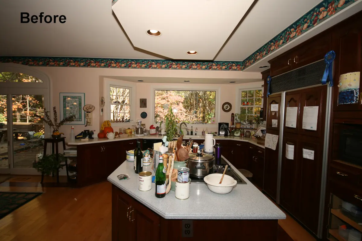 clarksville green kitchen before