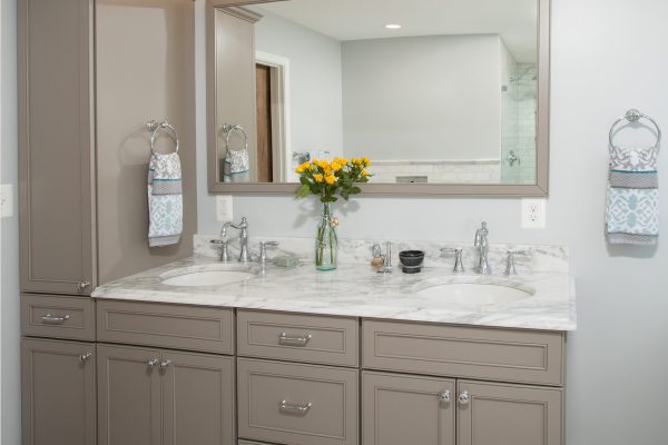 refreshing whole house remodel double sink vanity