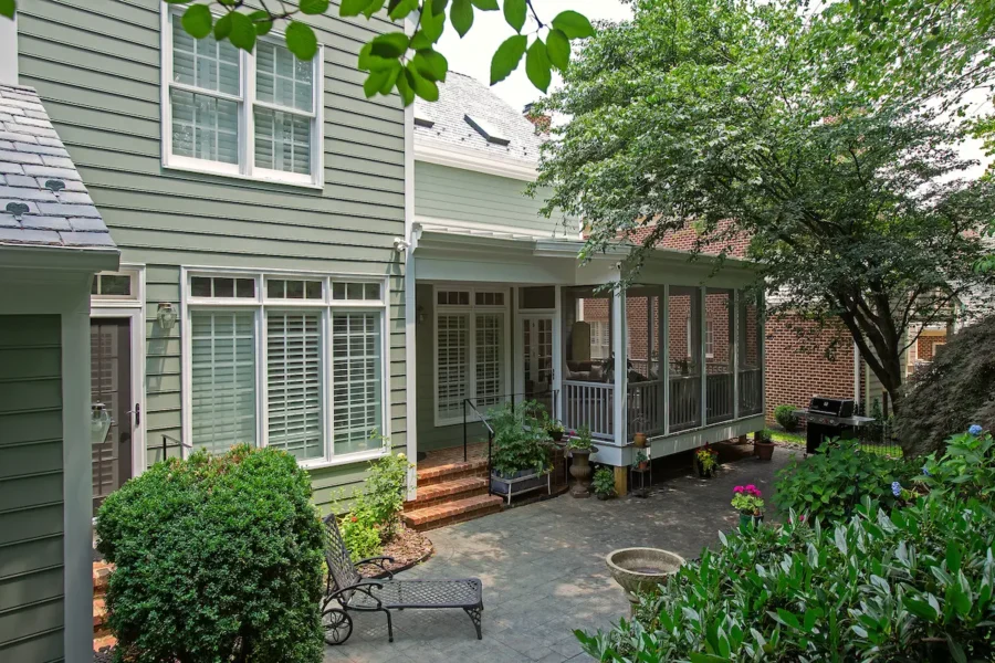 screened porch from outside with stairs screened porch from outside with stairs