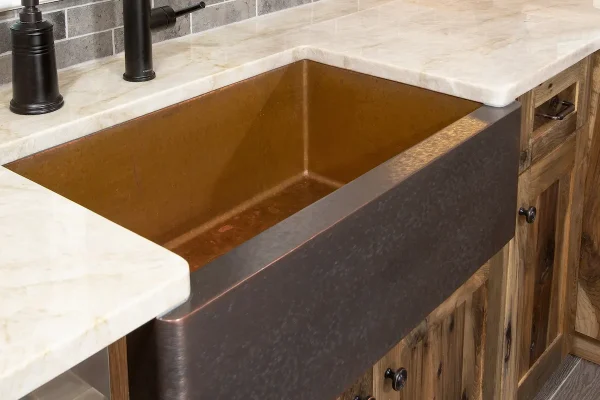rustic country kitchen sink