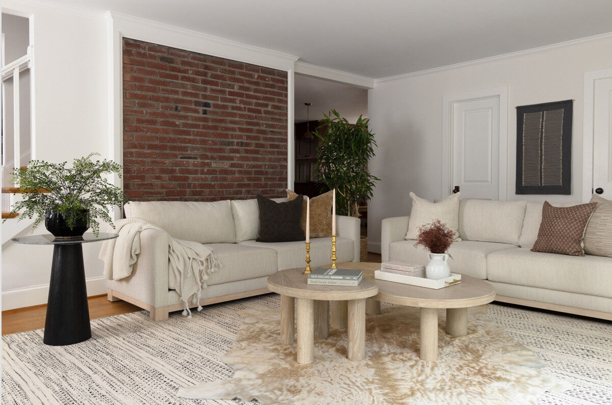 bright and open new family room