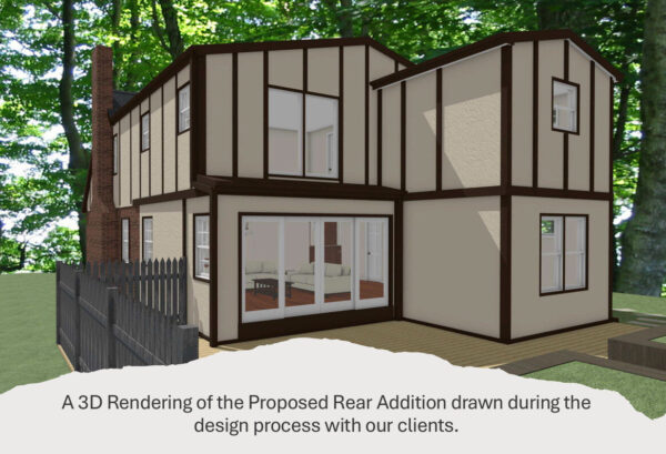 3D rendering of rear addition 